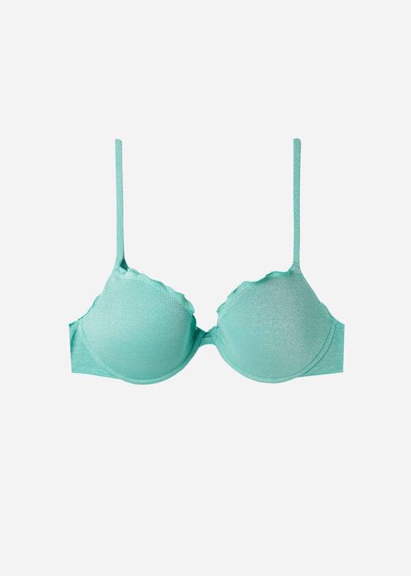 Arriba De Bikini Calzedonia Push Up Formentera Mujer Verde | CL1940LH