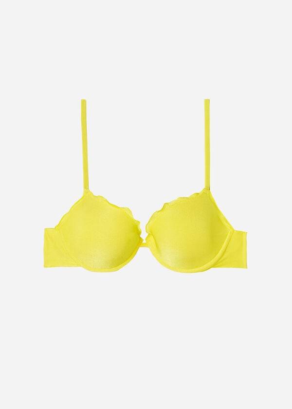 Arriba De Bikini Calzedonia Push Up Formentera Mujer Amarillo | CL1942XF