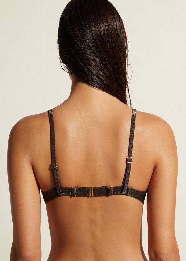 Arriba De Bikini Calzedonia Push Up Hollywood Mujer Negras | CL1943CE