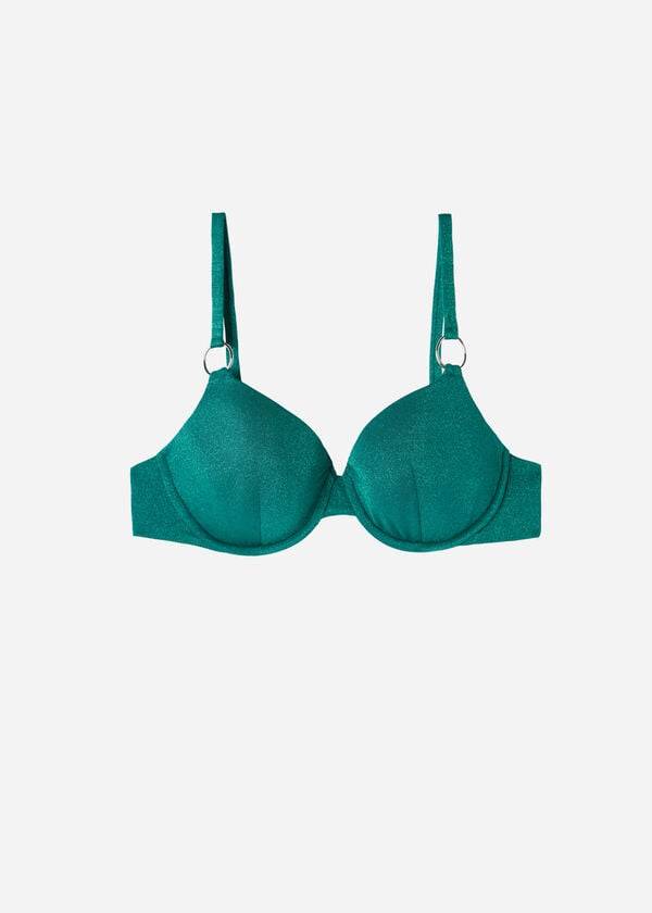 Arriba De Bikini Calzedonia Push Up Hollywood Mujer Verde | CL1944VD