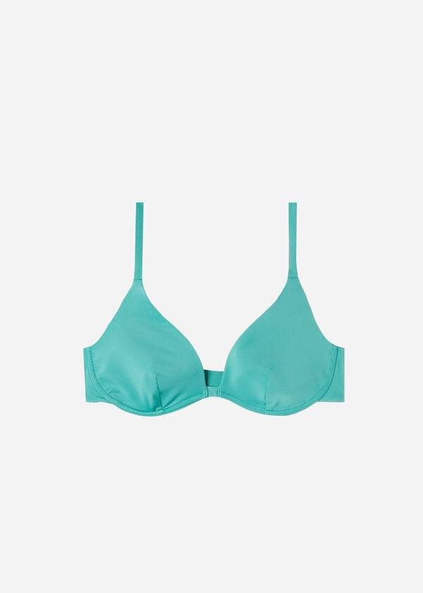 Arriba De Bikini Calzedonia Push Up Indonesia Eco Mujer Turquesa | CL1945BC