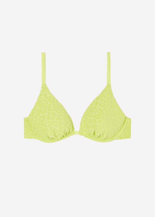 Arriba De Bikini Calzedonia Removable Padding Push Up Bangkok Mujer Verde | CL1956OR
