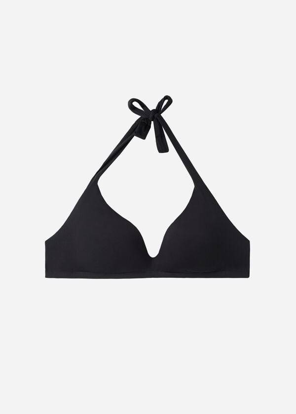 Arriba De Bikini Calzedonia Soft Acolchado Triangle Indonesia Mujer Negras | CL1964JJ