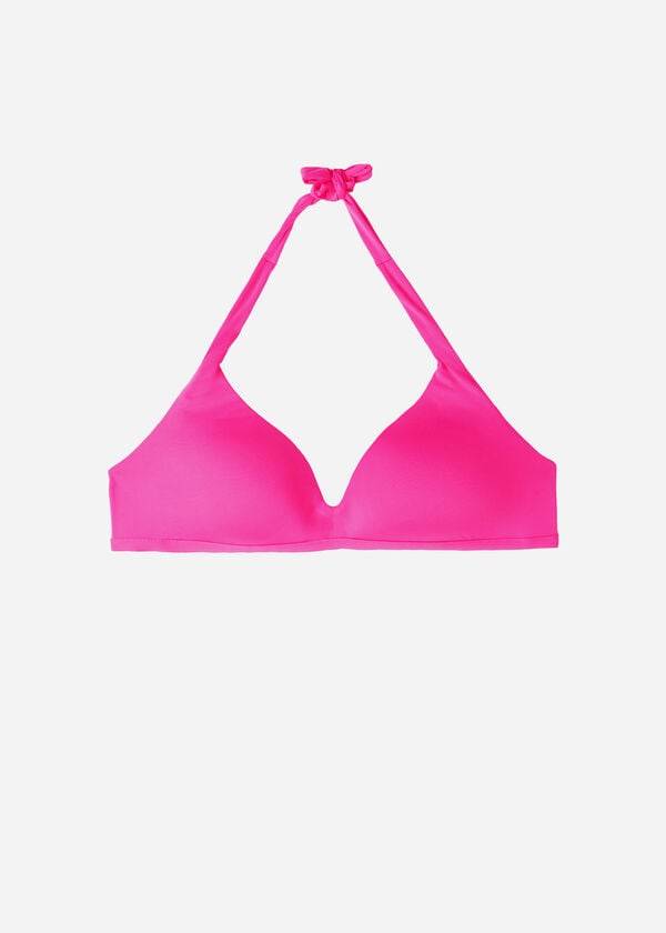 Arriba De Bikini Calzedonia Soft Acolchado Triangle Indonesia Mujer Rosas | CL1966LH