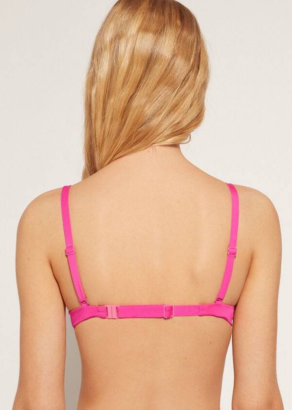 Arriba De Bikini Calzedonia Soft Graduated Super Acolchado Push-up Indonesia Eco Mujer Rosas | CL1963HK