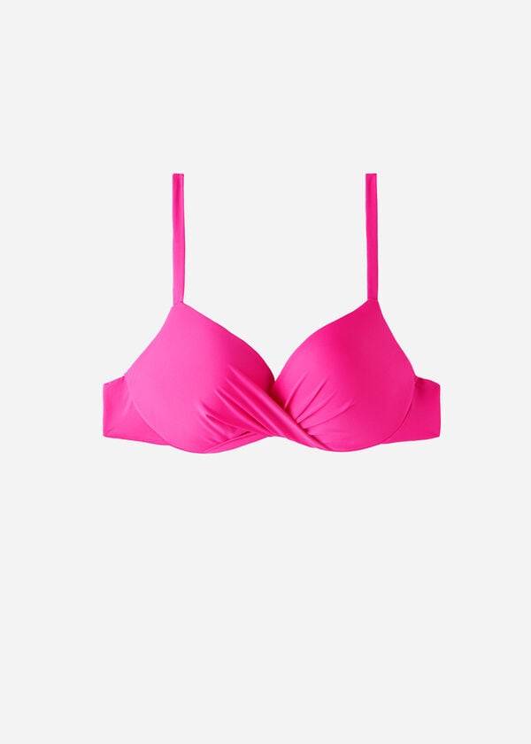 Arriba De Bikini Calzedonia Soft Graduated Super Acolchado Push-up Indonesia Eco Mujer Rosas | CL1963HK
