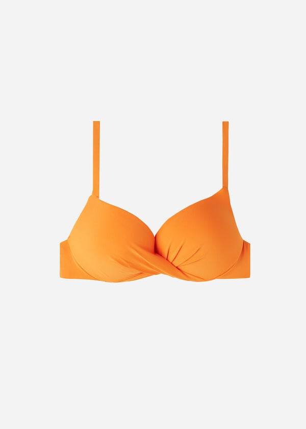 Arriba De Bikini Calzedonia Super Acolchado Push Up Indonesia Eco Mujer Naranjas | CL1975WY