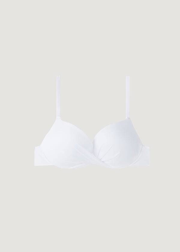 Arriba De Bikini Calzedonia Super Acolchado Push Up Indonesia Eco cobey Mujer Blancas | CL1977RW
