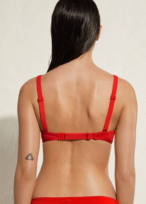 Arriba De Bikini Calzedonia Tank Estilo Indonesia Eco Mujer Rojas | CL1988GL