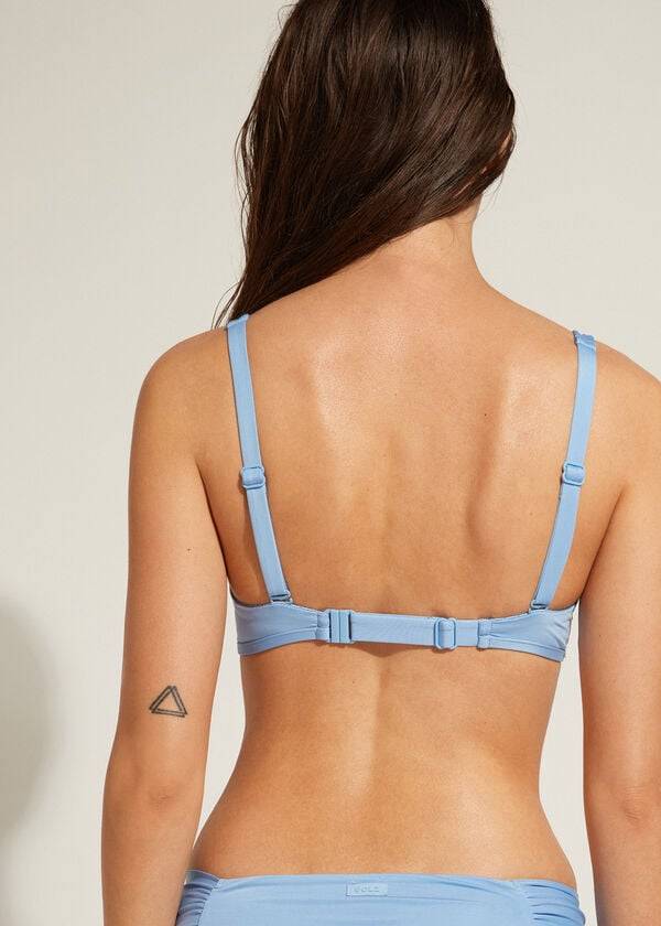 Arriba De Bikini Calzedonia Tank Estilo Indonesia Eco Mujer Azules | CL1992LH