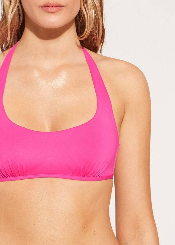 Arriba De Bikini Calzedonia Tank Estilo Indonesia Eco rosa Mujer Rosas | CL1996VD