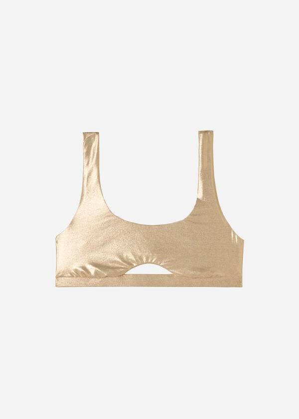 Arriba De Bikini Calzedonia Tank Estilo Palm Bay Mujer Doradas | CL1999MA