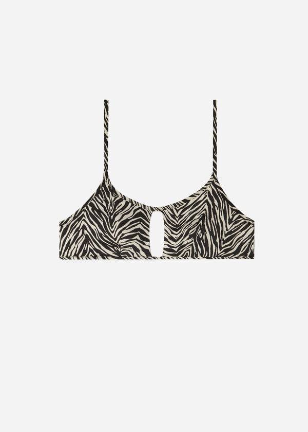 Arriba De Bikini Calzedonia Tank Estilo Zebra Nairobi Mujer Negras | CL2000QZ