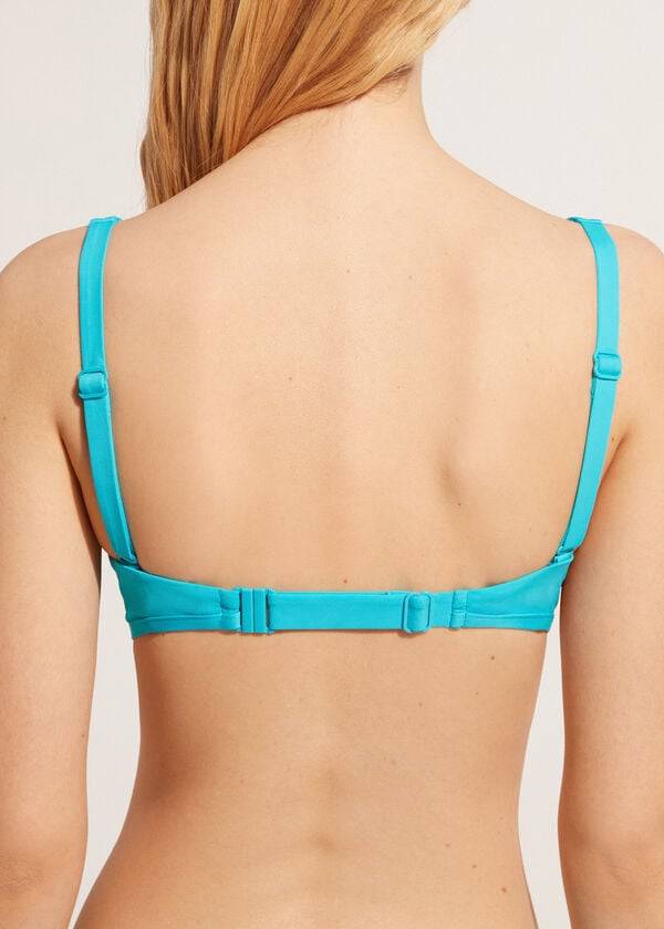 Arriba De Bikini Calzedonia Tank-Estilo Indonesia Mujer Turquesa Verde | CL2009PQ