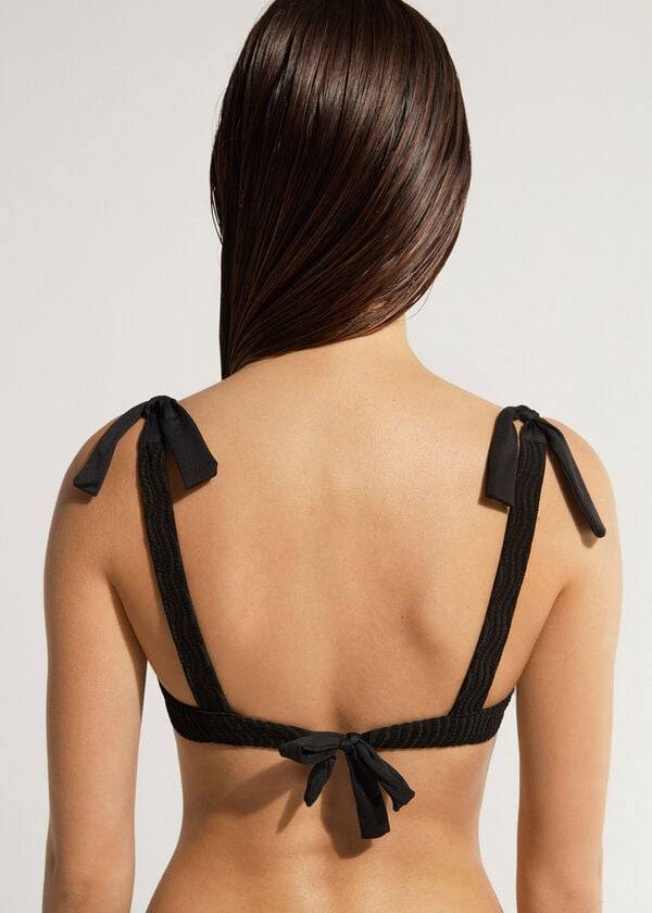 Arriba De Bikini Calzedonia Tank Mykonos Mujer Negras | CL1983PQ