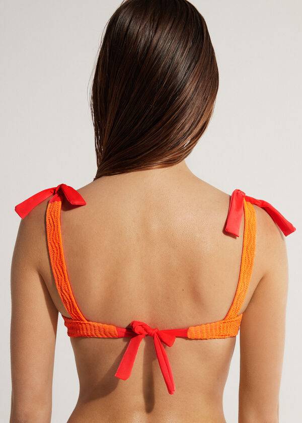 Arriba De Bikini Calzedonia Tank Mykonos Mujer Naranjas | CL1986DN