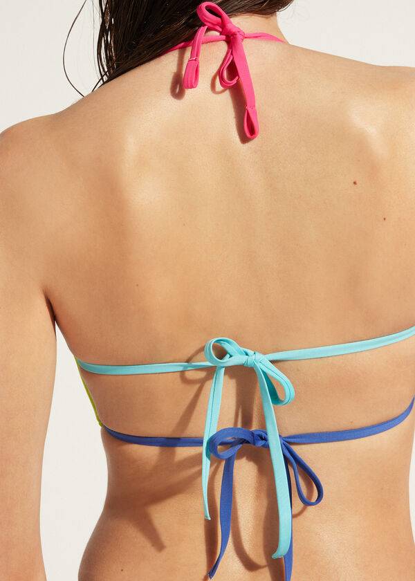 Arriba De Bikini Calzedonia Tank Tokyo Eco Mujer Verde | CL2001WY