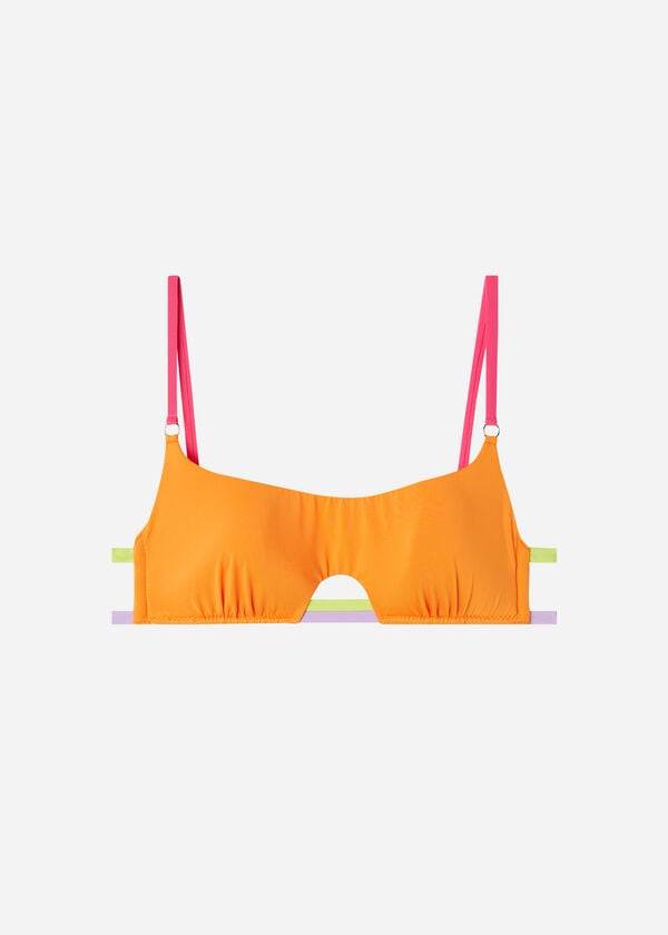 Arriba De Bikini Calzedonia Tank Tokyo Eco Mujer Naranjas | CL2002EX