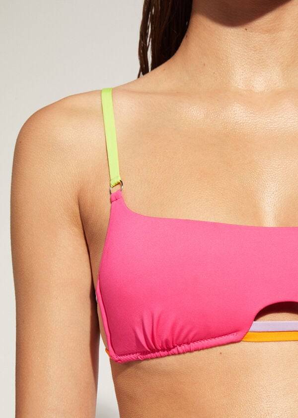 Arriba De Bikini Calzedonia Tank Tokyo Eco Mujer Rosas | CL2003RW