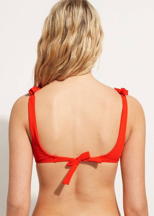 Arriba De Bikini Calzedonia Tank-style Berlino Mujer Rojas | CL2005YU