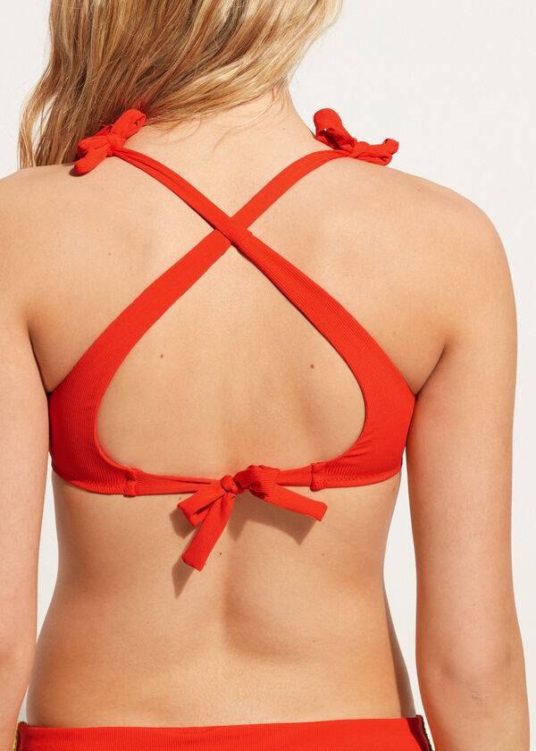 Arriba De Bikini Calzedonia Tank-style Berlino Mujer Rojas | CL2005YU
