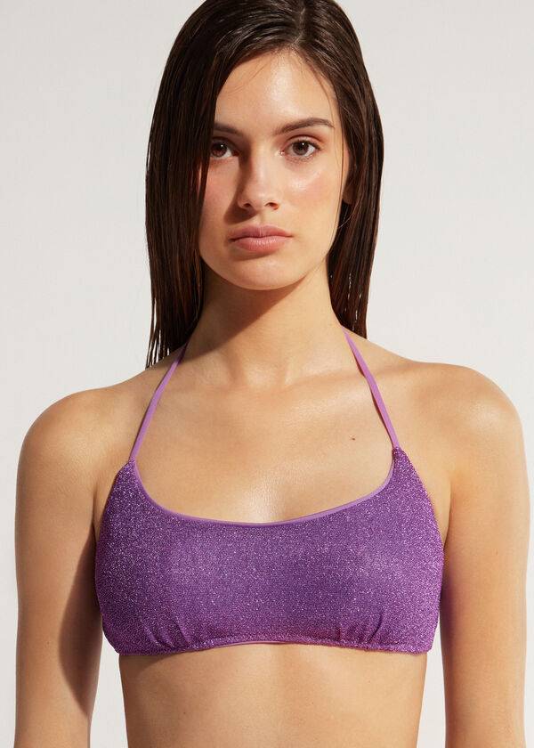 Arriba De Bikini Calzedonia Tank-style Las Vegas Mujer Moradas | CL2011SO
