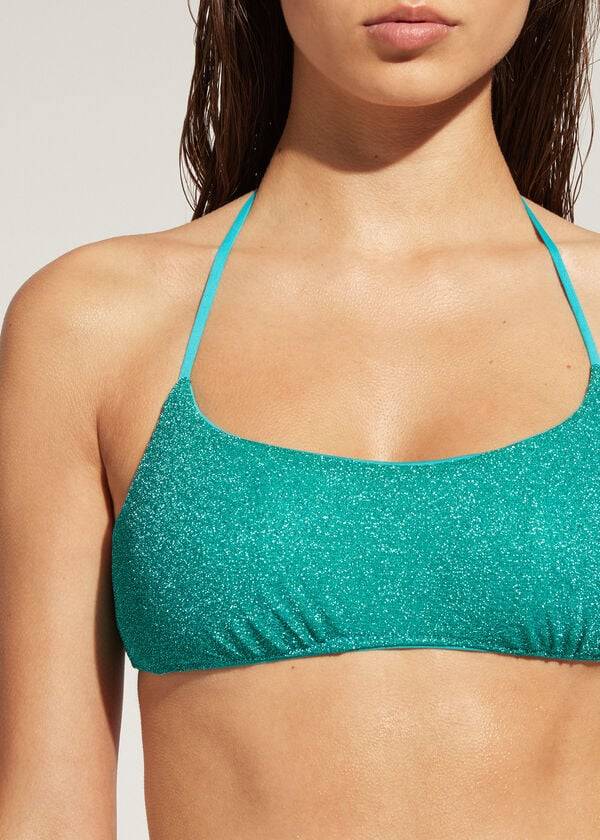 Arriba De Bikini Calzedonia Tank-style Las Vegas Mujer Azules | CL2012DN