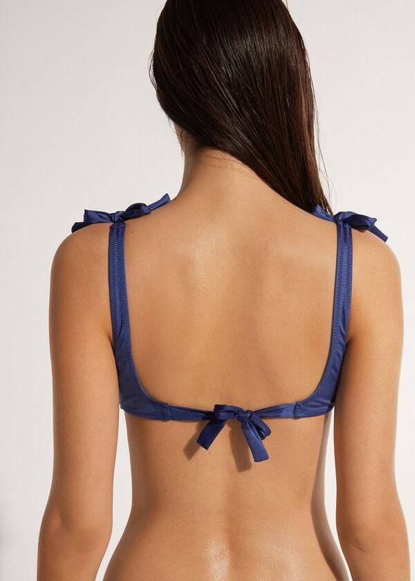 Arriba De Bikini Calzedonia Tank-style Marrakech Mujer Azul Marino | CL2013FM