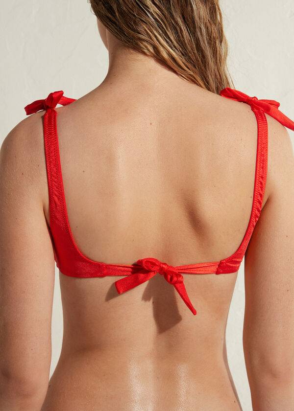 Arriba De Bikini Calzedonia Tank-style Marrakech Mujer Rojas | CL2014GL