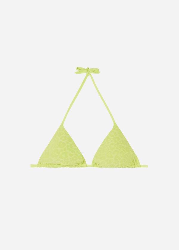 Arriba De Bikini Calzedonia Triangle String Bangkok Mujer Verde | CL2026QZ