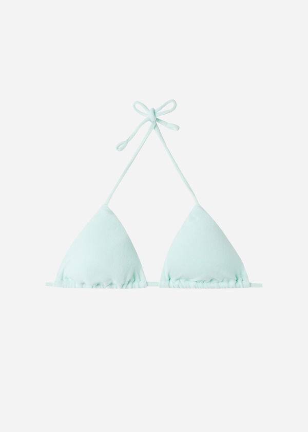 Arriba De Bikini Calzedonia Triangle String Beverly Hills Eco Mujer Azules | CL2027WY