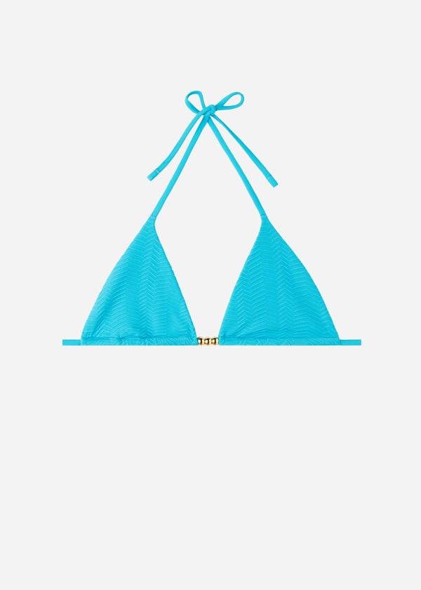 Arriba De Bikini Calzedonia Triangle String Casablanca Mujer Turquesa | CL2031YU