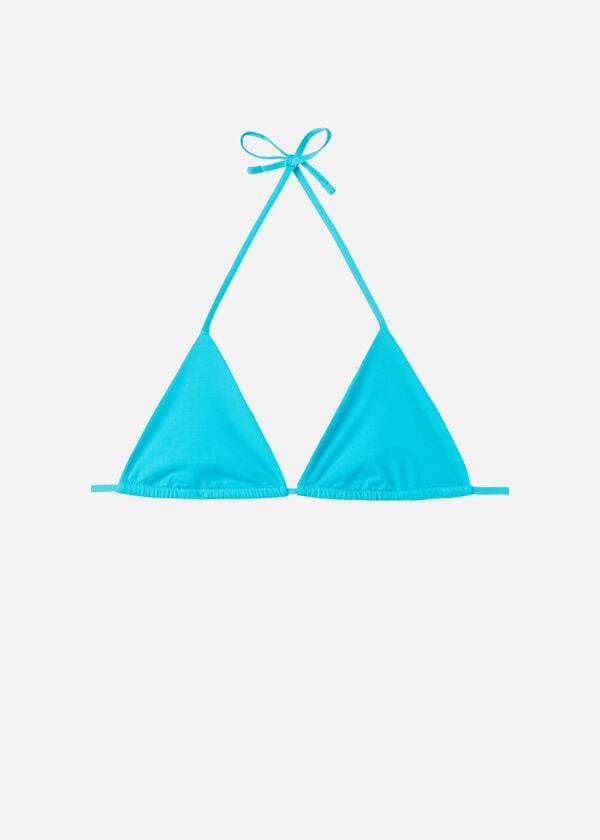Arriba De Bikini Calzedonia Triangle String Indonesia Eco rosa Mujer Turquesa | CL2045ZG