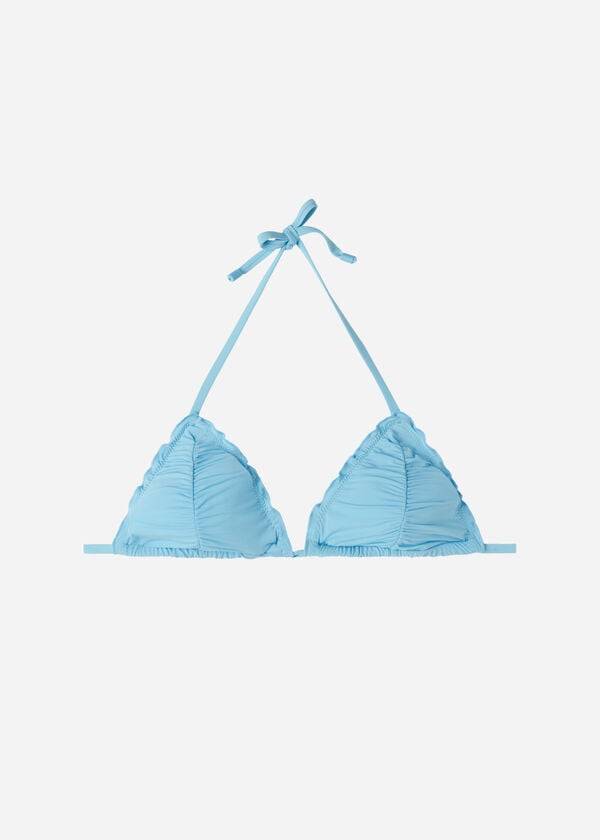 Arriba De Bikini Calzedonia Triangle String Islamorada Mujer Azules | CL2047CE