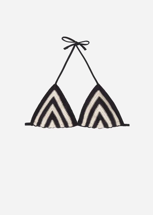 Arriba De Bikini Calzedonia Triangle String Mumbai Mujer Negras Beige | CL2053WY