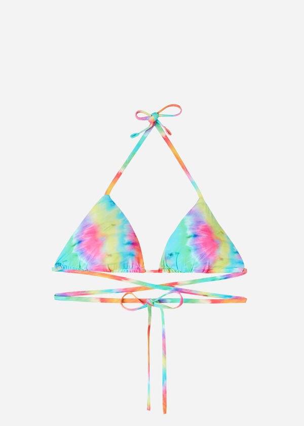 Arriba De Bikini Calzedonia Triangle String Orlando Mujer Multicolor | CL2057YU