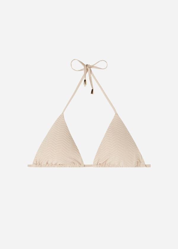 Arriba De Bikini Calzedonia Triangle String The Hamptons Mujer Beige | CL2061PQ