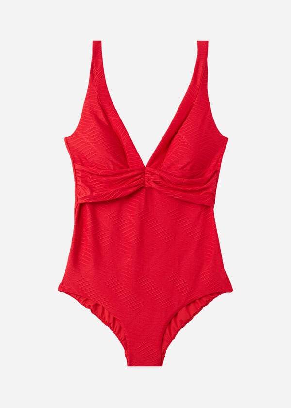 Bañadores Calzedonia Acolchado One-Piece Genova Mujer Rojas | CL2175ZG
