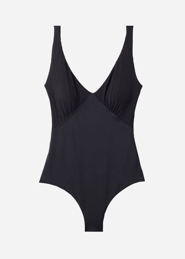 Bañadores Calzedonia Acolchado One-Piece Shaping-Effect Pesaro Mujer Negras | CL2196GL