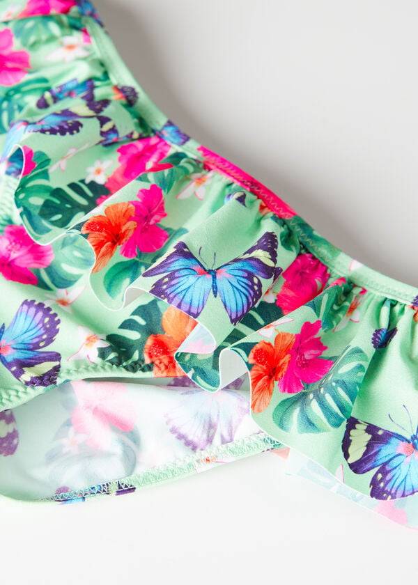 Bañadores Calzedonia Bottom Malibù Niños Verde | CL3028PQ