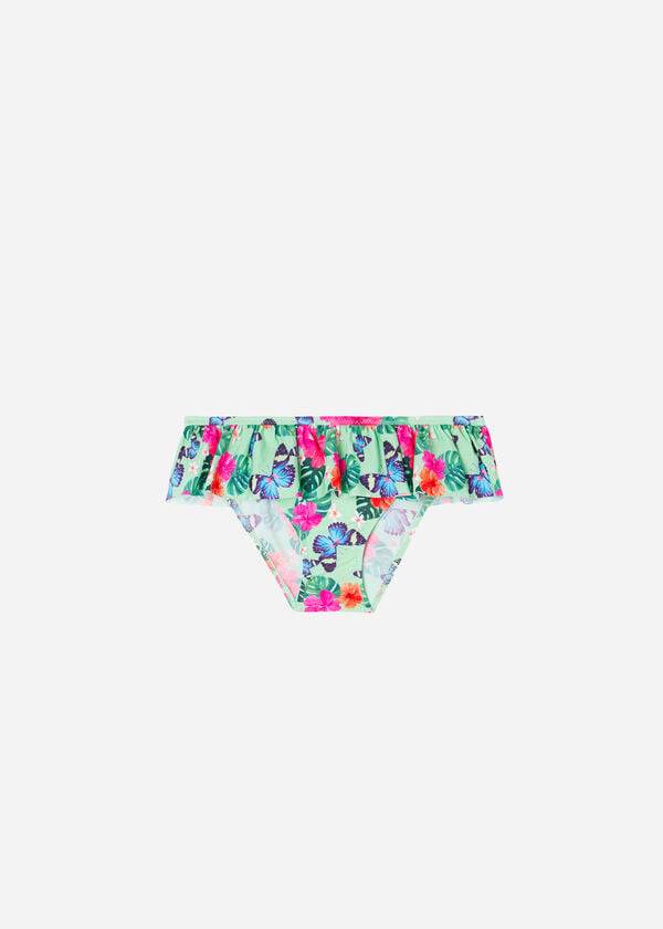 Bañadores Calzedonia Bottom Malibù Niños Verde | CL3028PQ