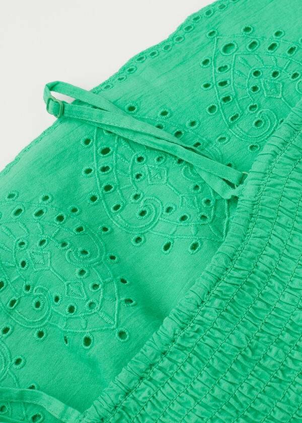 Bañadores Calzedonia Broderie Anglaise Niños Verde | CL3083MA