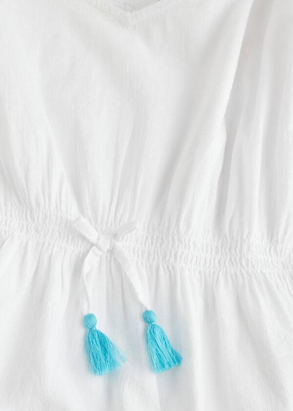 Bañadores Calzedonia Kaftan with Tassels Niños Blancas | CL3086VD
