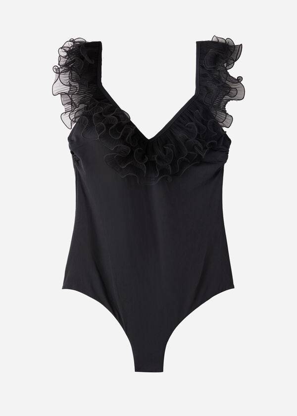 Bañadores Calzedonia Lightly Acolchado One Piece Singapore Mujer Negras | CL2153BC