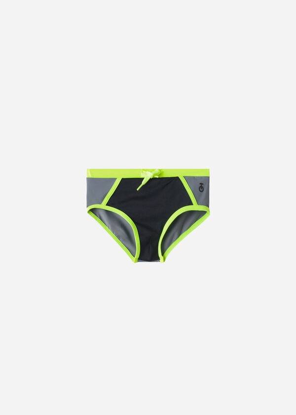 Bañadores Calzedonia Malindi Niños Negras | CL3152WY