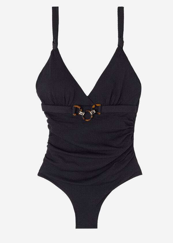 Bañadores Calzedonia One-Piece Bruxelles Mujer Negras | CL2172JJ