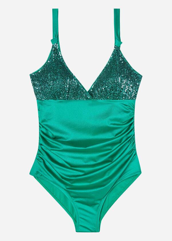Bañadores Calzedonia One Piece Cannes Mujer Verde | CL2155MA