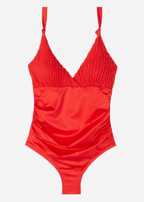 Bañadores Calzedonia One Piece Marrakech Mujer Rojas | CL2168DN