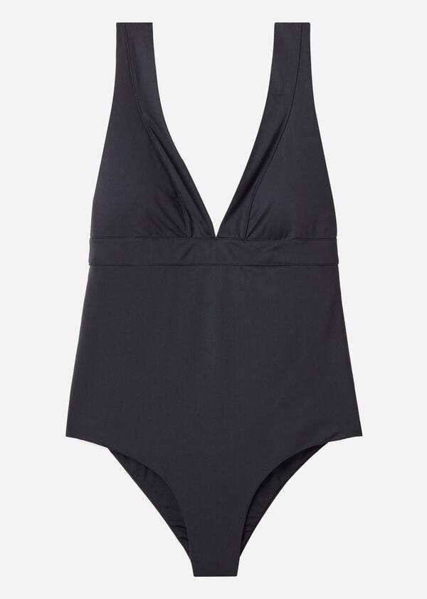 Bañadores Calzedonia One Piece Paola Mujer Negras | CL2169FM