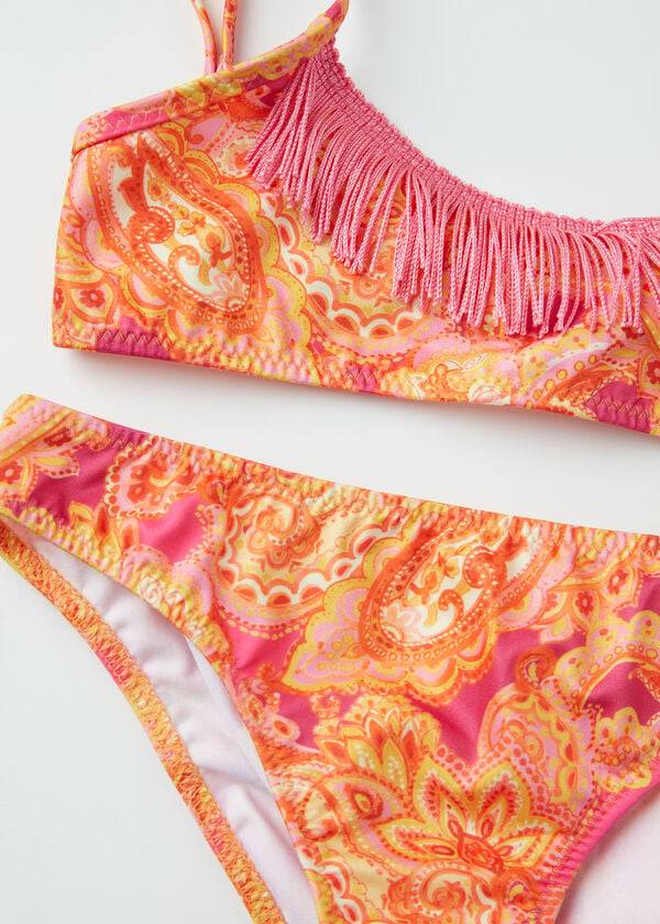 Bañadores Calzedonia Paisley Two-Piece Jasmine Niños Rojas | CL3048HK